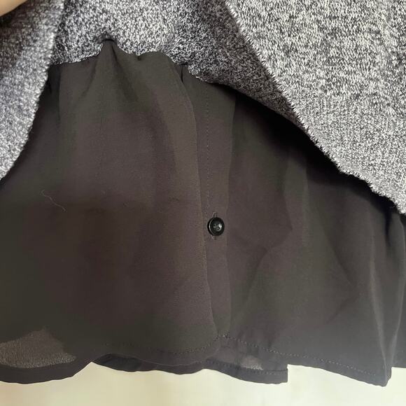 Torrid Marled Sweater Chiffon Underlay Womens Sz 2X Embroidery Fall Whimsigoth - Picture 5 of 10